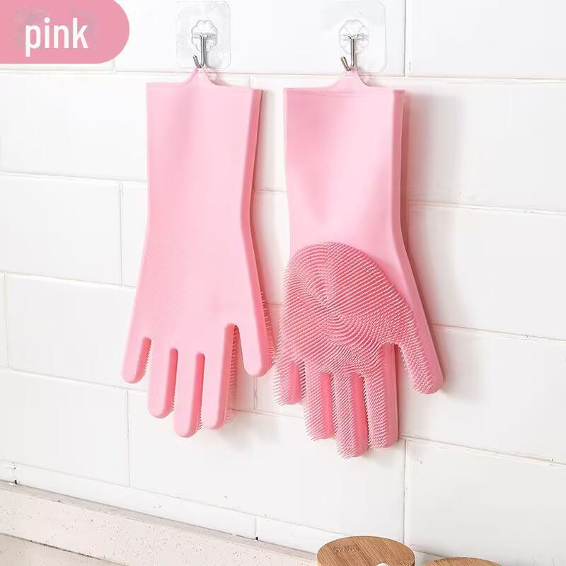 Multifunctional Silicone Dishwashing Gloves - Waterproof, Durable, Magic Cleaning Gloves
