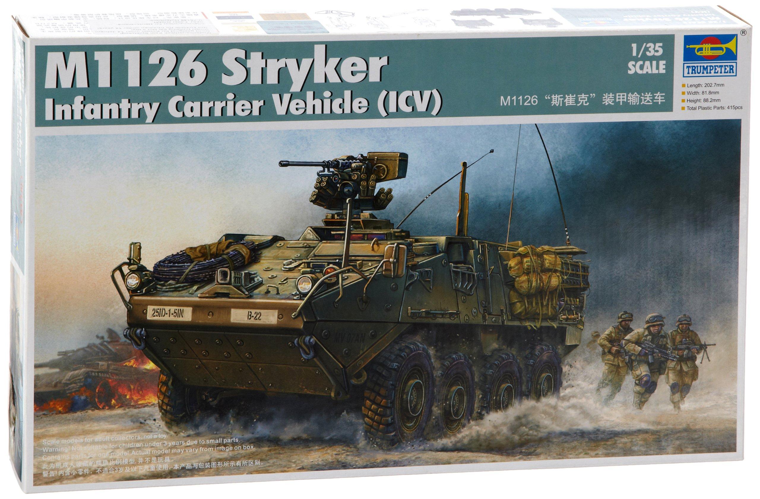 

Trumpeter scale US Army M1126 Stryker Infantry Fighting Vehicle plastic model 1/35