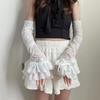 Lace Bowknot Bridal Wrist Gloves Y2K Long Gloves Graceful Womens Sleeve