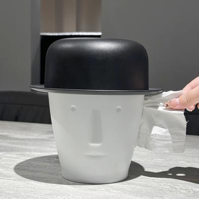 Porta fazzoletti da uomo Gentleman con cilindro Scatola porta fazzoletti Dispenser artistico per fazzoletti Pattumiera da scrivania per casa Ufficio Soggiorno Camera da letto