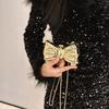 New Acrylic Lipstick Bag For Wommen High Quality Acrylic Shoulder Bag Flower Bow Bag Mini Change Key Crossbody Bag