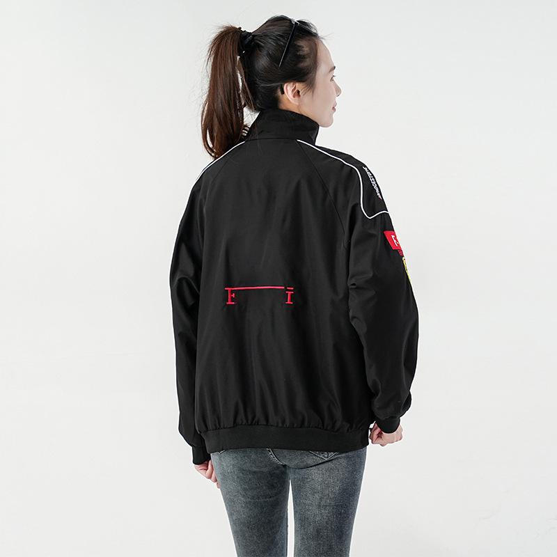 Jachetă Brodată Stil American de Curse Retro 2025: Stil Subțire pentru Primăvară și Toamnă