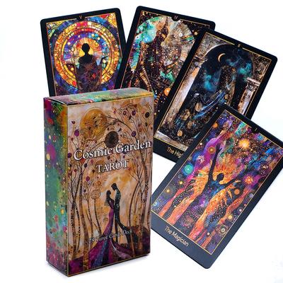 Cosmic Garden Tarot Deck Einzigartige Tarotkarten 78 Karten Kundendesign Orakeldeck
