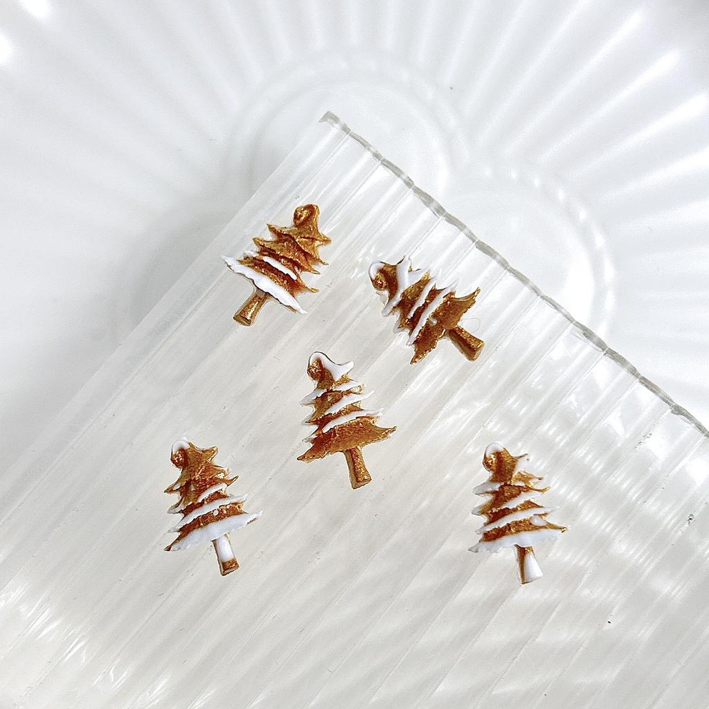 New Resin Christmas Series Christmas Tree Color Hemisphere Nail Art Decoration Diy Nail Art Accessories Phone Case Accessories