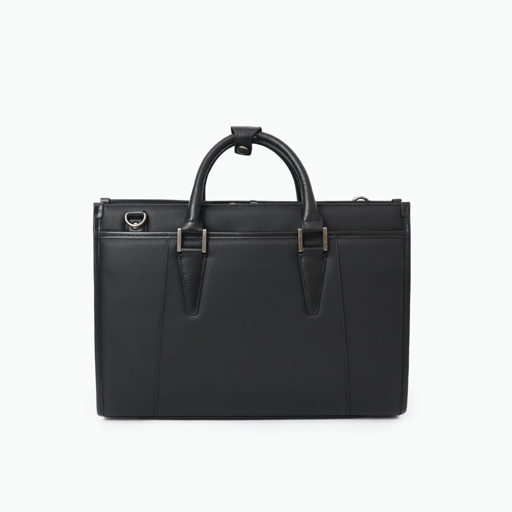 Creed SECTION 4 Quadratische Tasche mit Henkeln und Umhängegurt, 2-Wege-Design, Rindsleder, Schwarz, 879C1#10