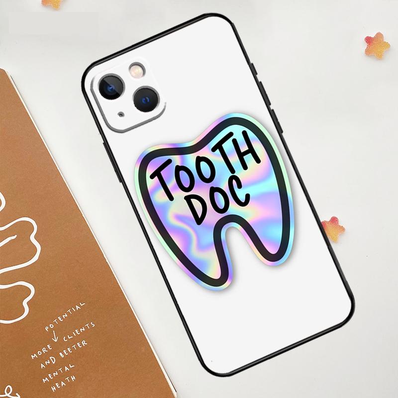 Cute Tooth Dentist Case For iPhone 17 Pro Max 17 Air 16 15 14 13 12 11 Pro Max Plus Mini 16e Funda Cover