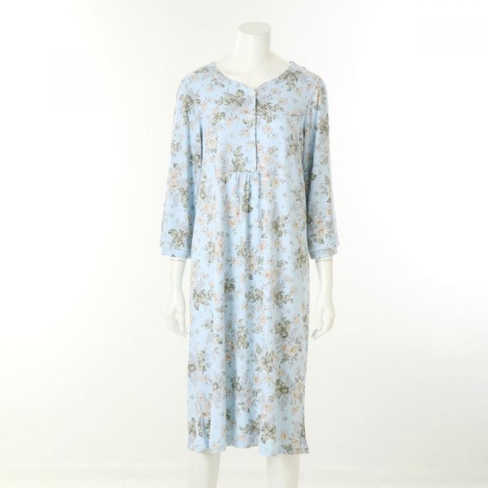 Venus Jacquard Cozy Daisy Printed Homewear Dress Veva108l
