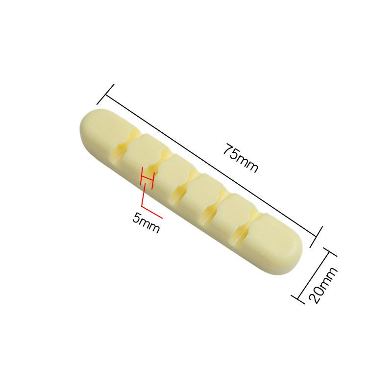 Organizer magnetic autoadeziv din silicon de culoare solidă pentru cabluri Suport pentru cabluri Cleme flexibile din silicon pentru birou Organizator pentru cablul mouse-ului