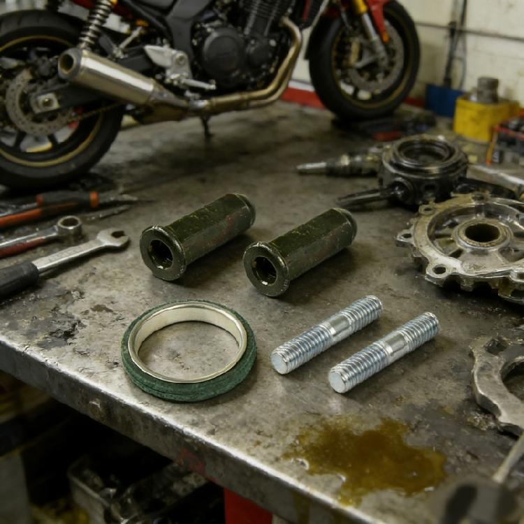 5pcs Complete Exhaust Seal Gasket Kit With Nuts And Bolts For 50cc 150cc GY6 Engine Applications Easy Installation
