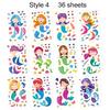 3648Pcs Face Changing Stickers Children Concentration Handmade Diy Sticker Waterproof Adhesive Birthday Gifts For Boy Girl Tmz
