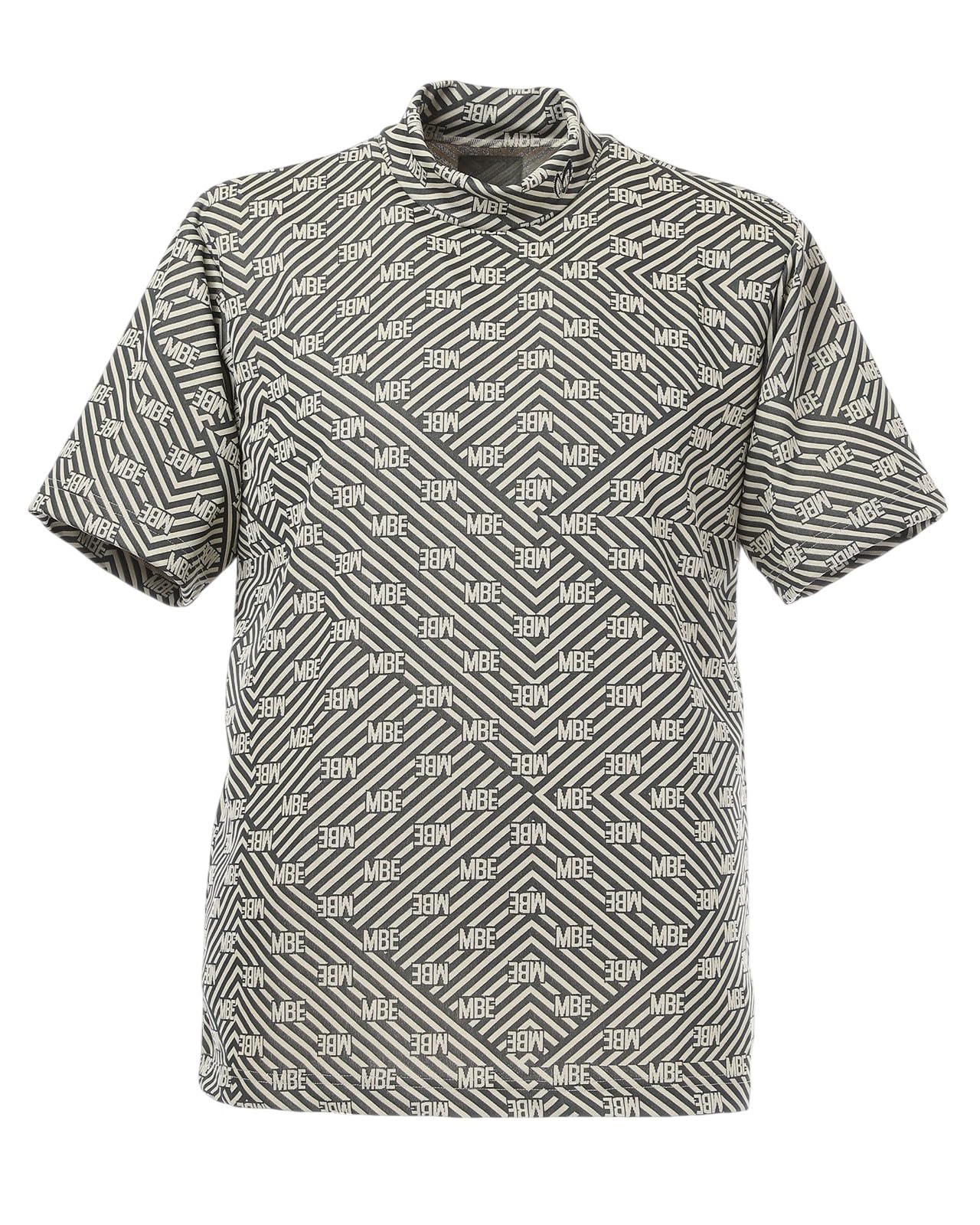 

Master Bunny Short Sleeve High Neck Shirt Golf Undershirt x Black 4 Men s (Striped) / / 758-5167305 040_Beige [M]