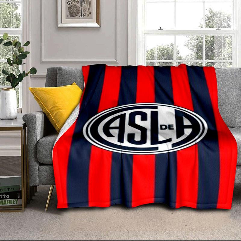 Club Atletico San Lorenzo  Portable Blanket/Soft Blanket Bedding Blanket Suitable for Travel Camping Living Rooms Offices Sofas Fan Gifts