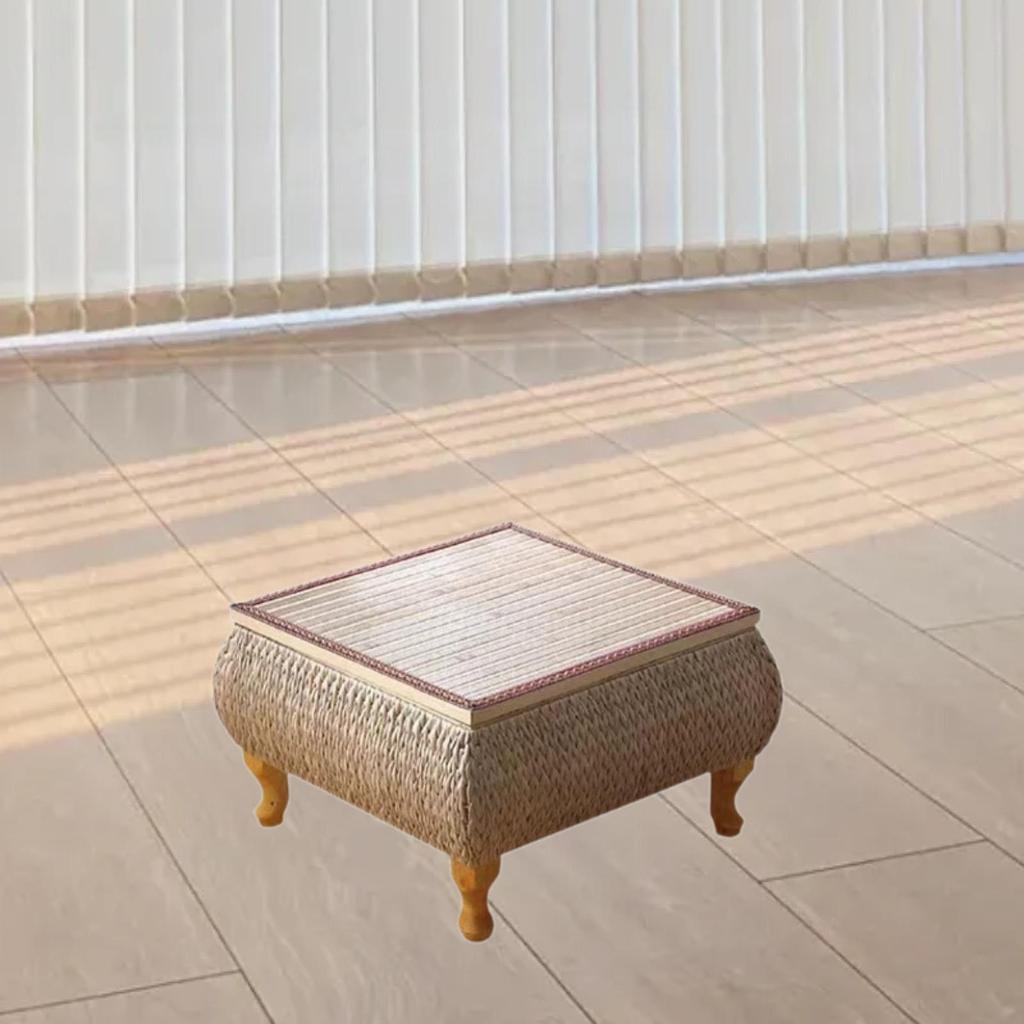 Rattan Coffee Table Japanese Floor Modern Decoration Vintage Design End Tatami Tea