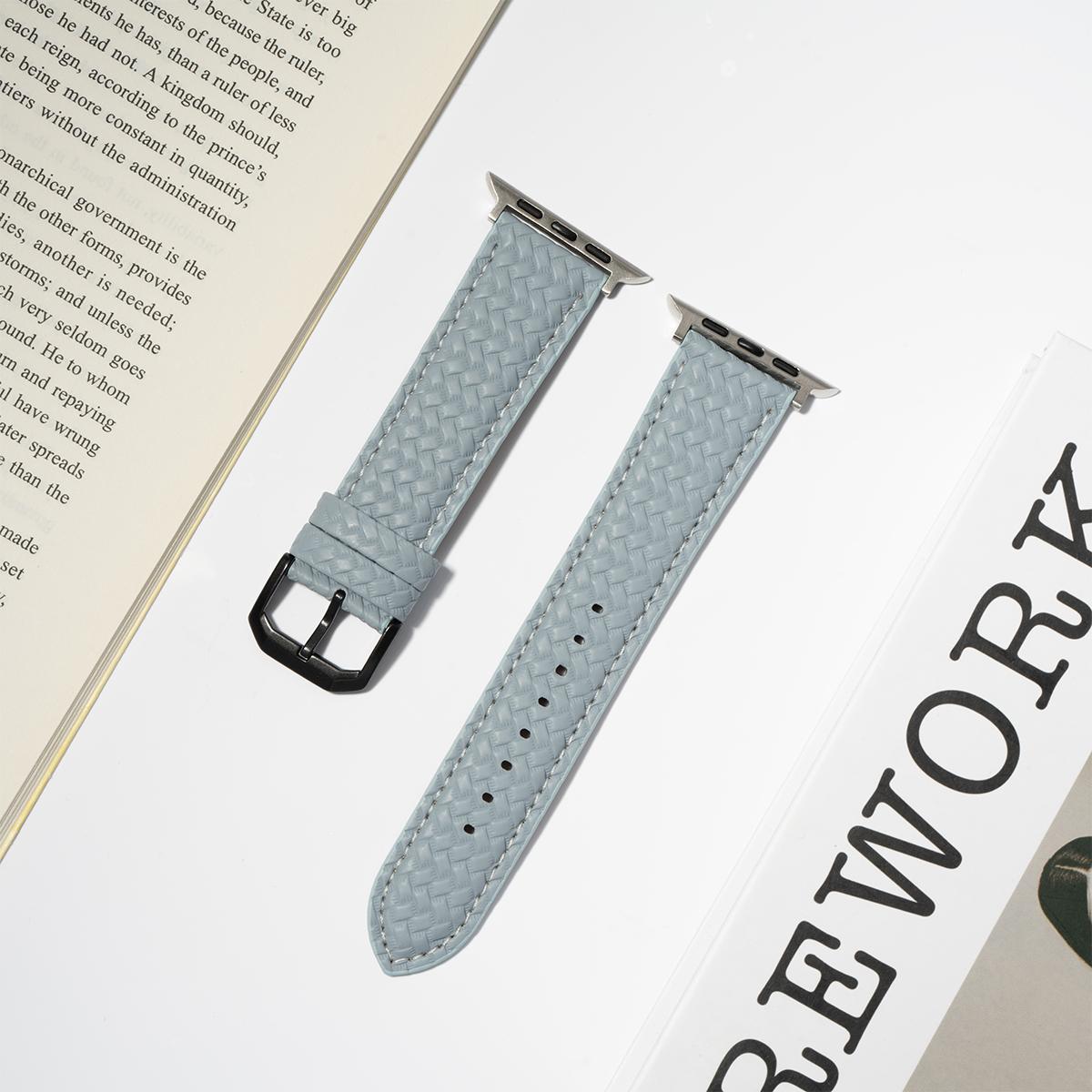 

Delicate Leather Strap for Apple Watch S11/10 42 46MM 38 40 44 41 49MM Women Fashion Braided Band for Iwatch Ultra 3/2 9 8 7 42-44-45-49MM