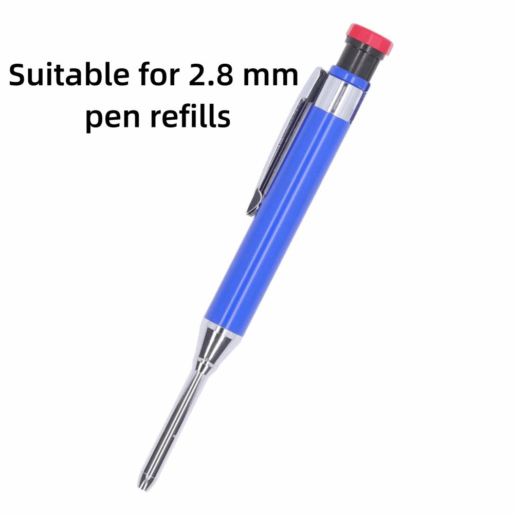 Deep Hole Tip Mechanical Carpenter Pencil Long Nose Tip Construction Pencil  For Woodworking
