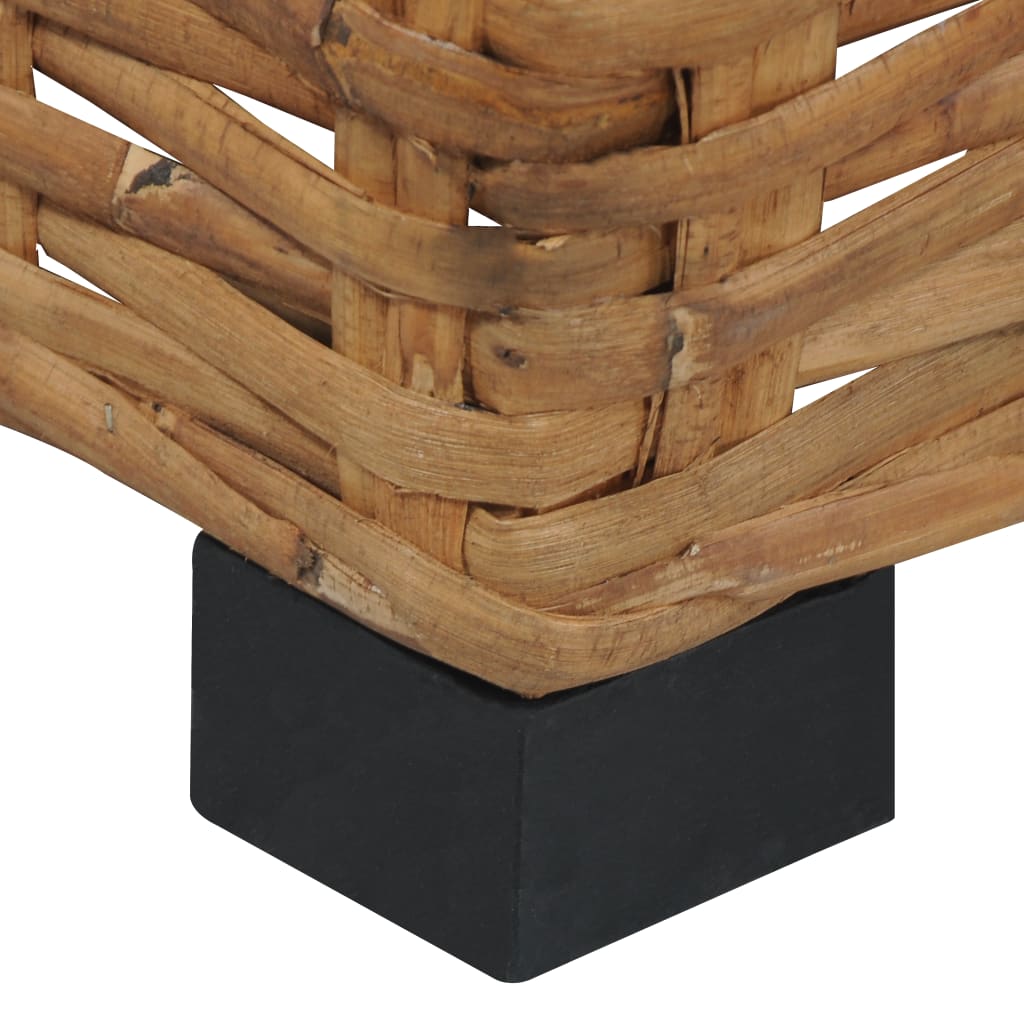 Coffee Table 47 X 47 X 28 Cm Natural Rattan