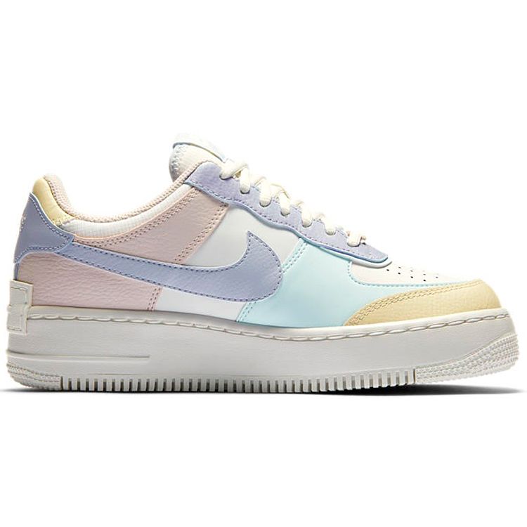 Nike Air Force 1 Shadow Pastel Women Sneakers White Summit-White Glacier-Blue CI0919-106