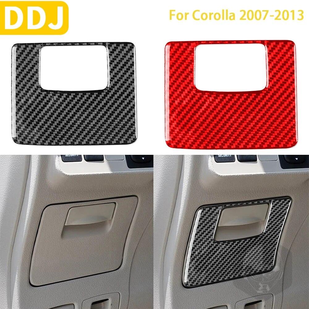

Для Toyota Corolla 2007 2008 2009 2010 2011 2012 2013 аксессуары из углеродного волокна внутренняя основная крышка для хранения вождения накладка наклейка
