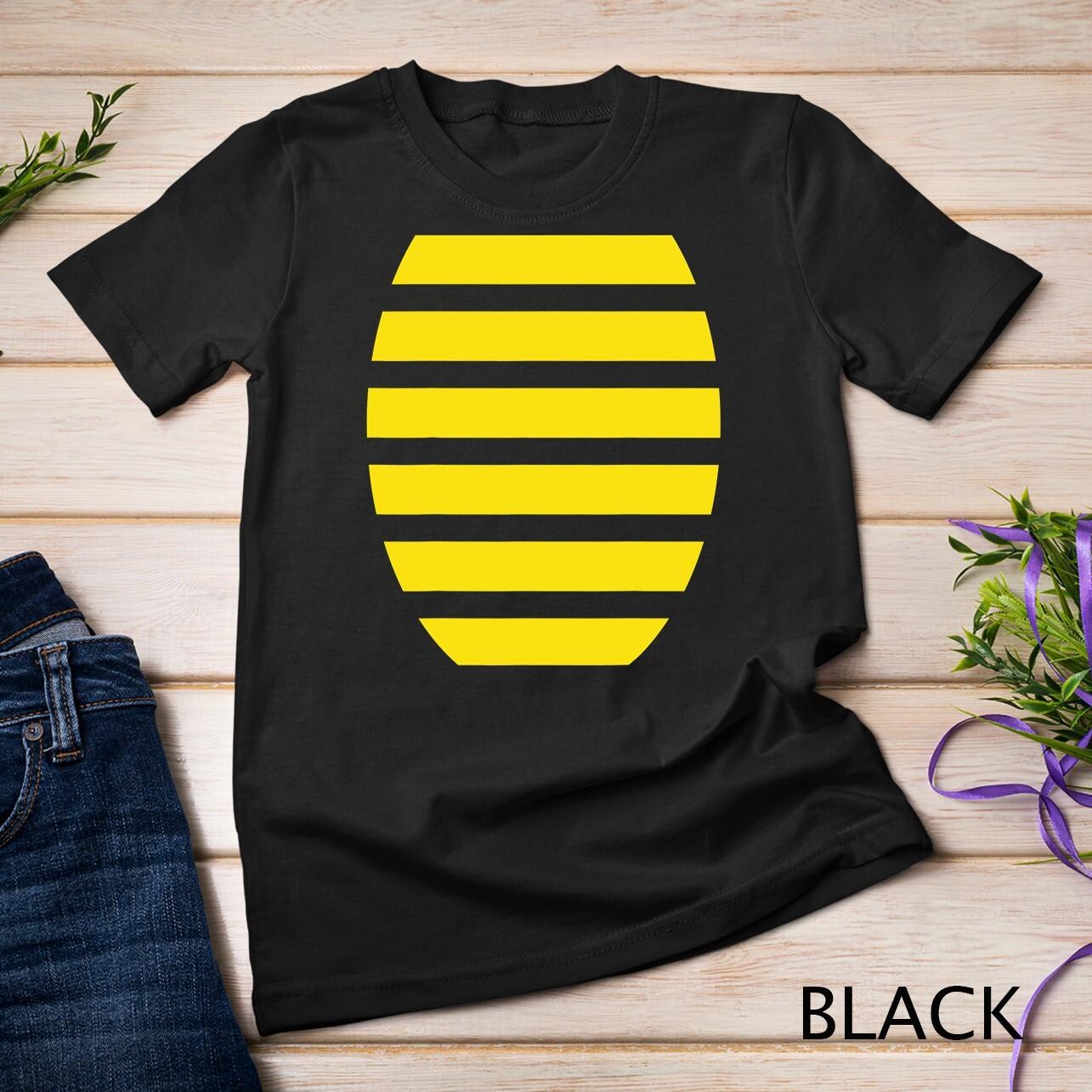 Halloween Adult Bumblebee Costume Apparel, Funny Bee T-Shirt Mens Womens Tees Top Unisex T-Shirt Mens Womens Tees Top S