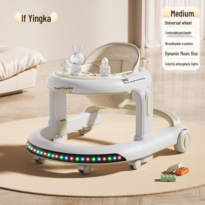 Musical Baby Walker with Sit-and-Push Assist for 6-18 Months