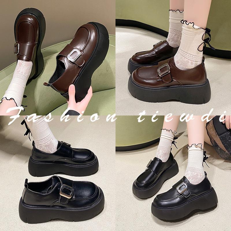 Small Leather Shoes Women's New Autumn Platform Women's Shoes Shallow Mouth Women's Mary Jane Single Shoes