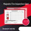 Magnetic Fire Hydrant Inspection Record Card Set