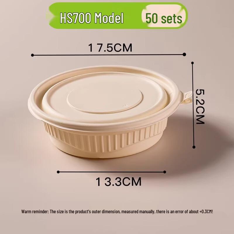 Miaojiayi Biodegradable Corn Starch Disposable Takeout Containers