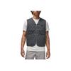 Jordan Logo Kraciasta Zapinana na Zamek Kamizelka z Dekoltem w Serek Męska Kamizelki Szara DV7565-010