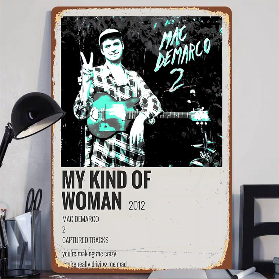 Mac DeMarco 2 My Kind of Woman Album Cover Custom Iron Painting Music Decor 2012 Captured Tracks