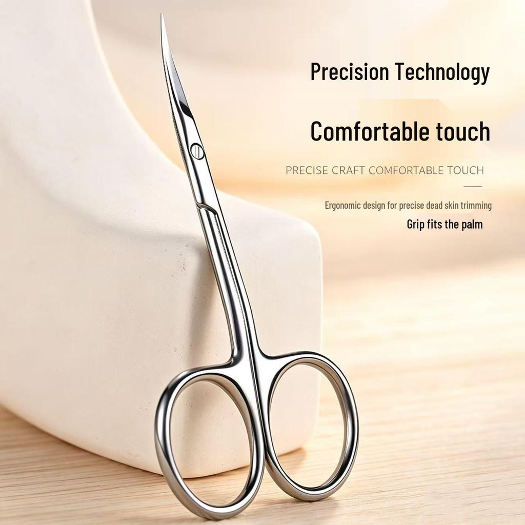 Russian Swan S4-PRO Cuticle Nipper: Ukrainian Stainless Steel, Easy-Cut, Professional Grade, Small Curved Blade.