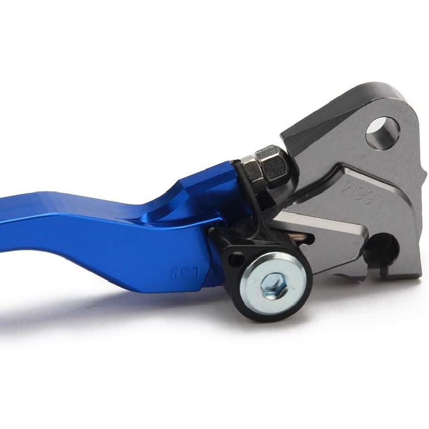 JFG RACING Dirt Bike Brake Clutch Levers Foldable for YZ85 2015-2023, YZ65 2018-2023 Pit Bike Motorcycle, Blue