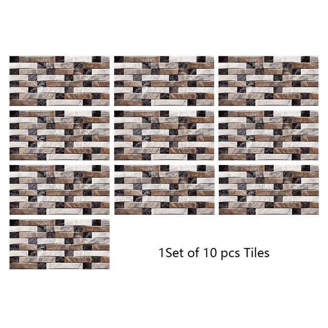 29 Styles Flat Marble Embossing Tiles Wall Sticker Kitchen Oil-proof Bathroom Waterproof Peel & Stick Hard Crystal Wallpaper