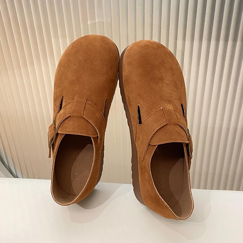 

Легкая обувь для ленивых женщин на одной педали, осенняя новинка, одинарная обувь, мягкая подошва, удобная, простая, повседневная обувь 40 малиновый