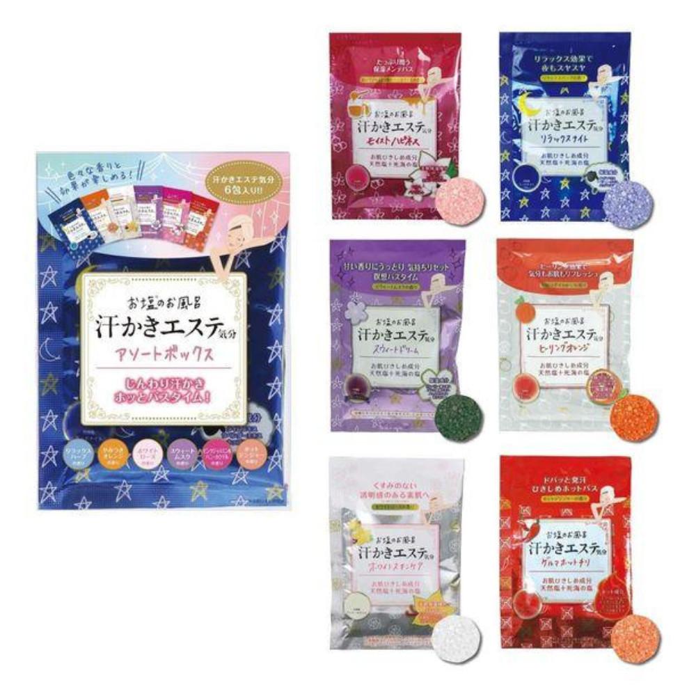 Soapmax Asekaki Esthe Kibun Assorted Box Bath Salt 1 Box 35g6 Packets