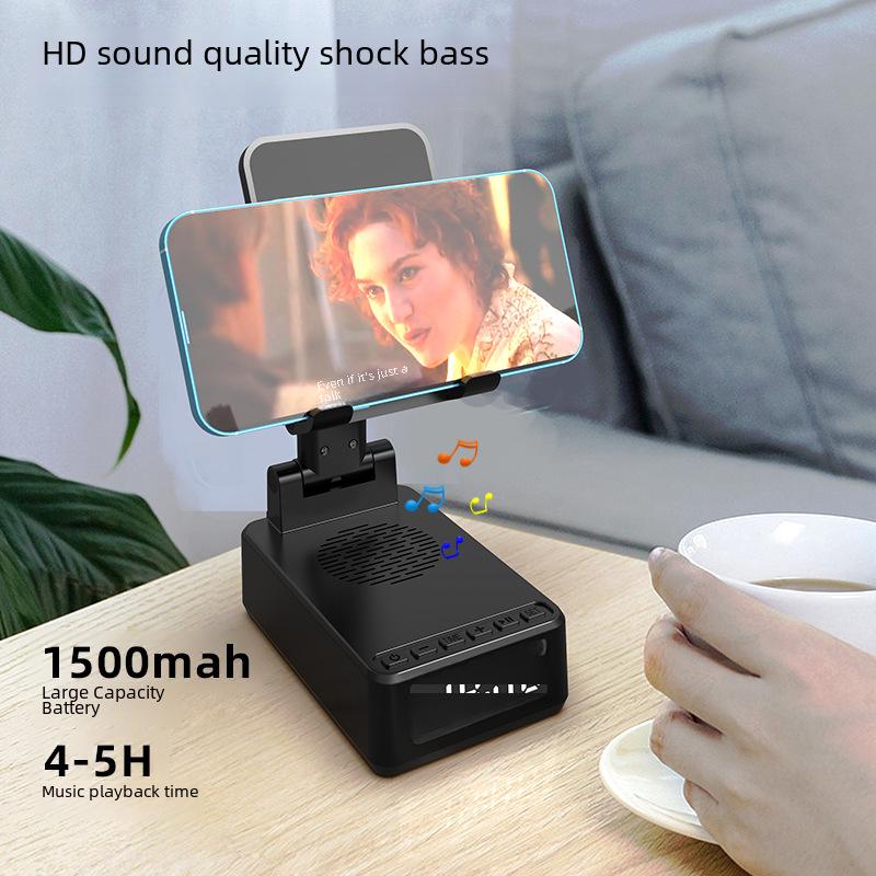 Multifunctional Vertical Folding 3-in-1 Wireless Charger with Speaker and Phone Holder for Apple 15W Fast Charging.