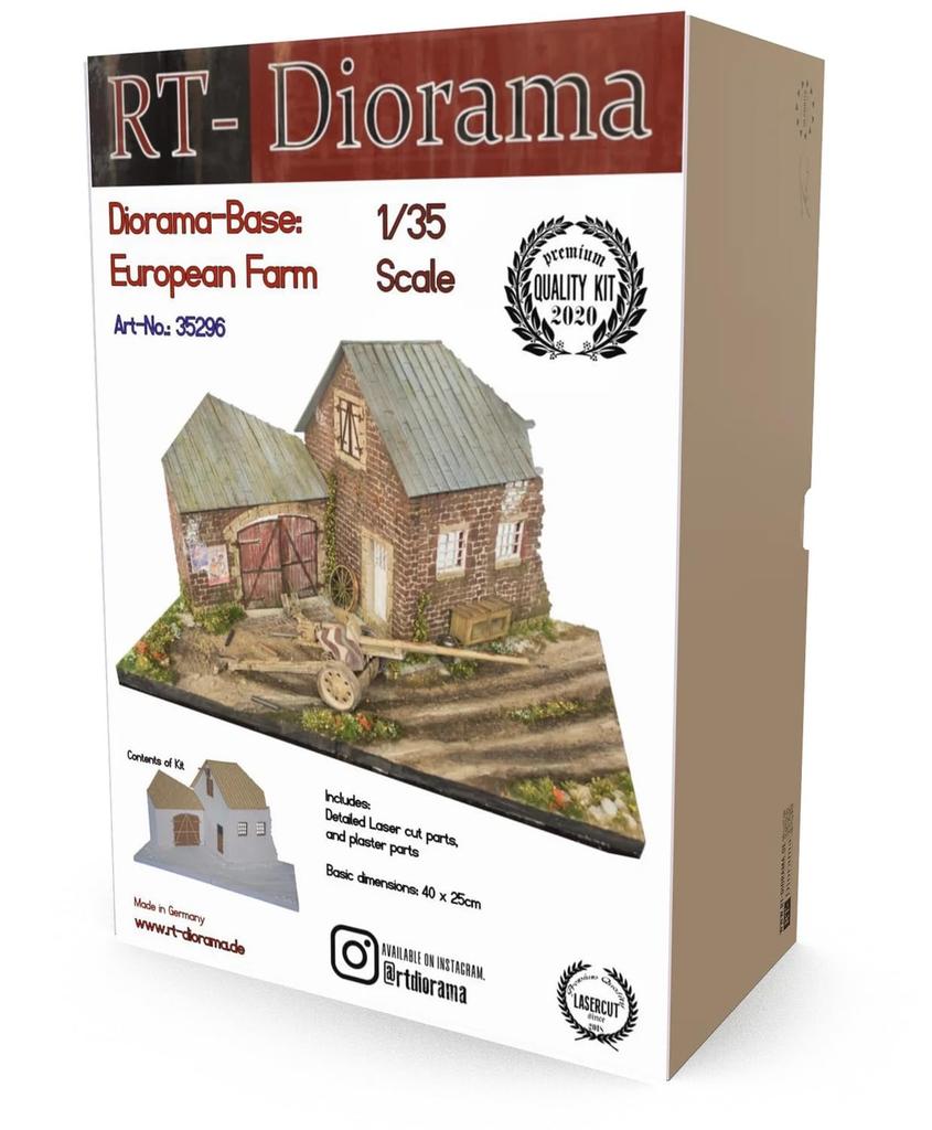 RT Diorama Diorama European Miniature Accessory RTD35296 1/35 Base, Farm, (Scene)