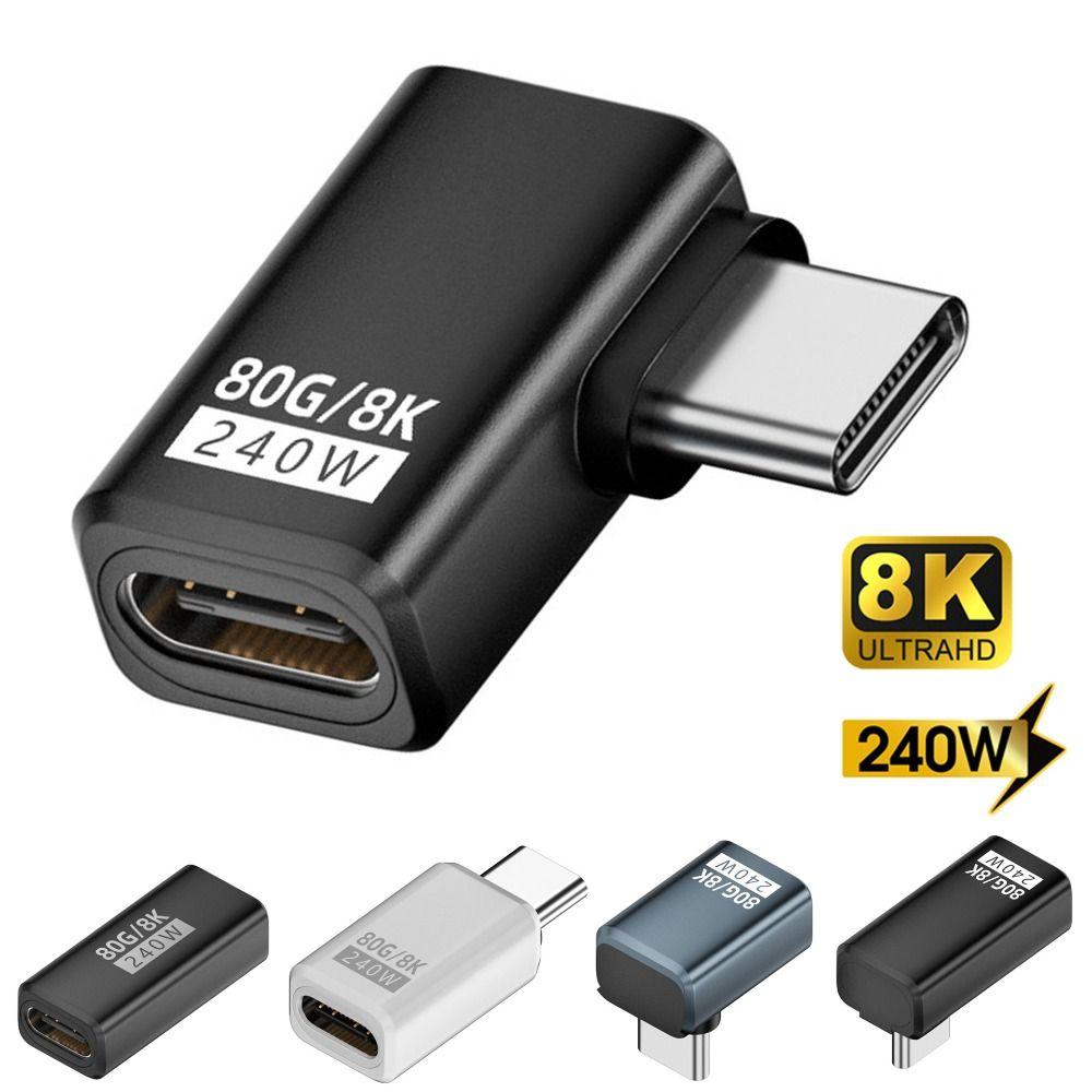 240W Type-C Converter 80Gbps 8K 60HZ USB4 Adapter Data Transmission Male To Female USB-C Extension Connector Mobile Phone