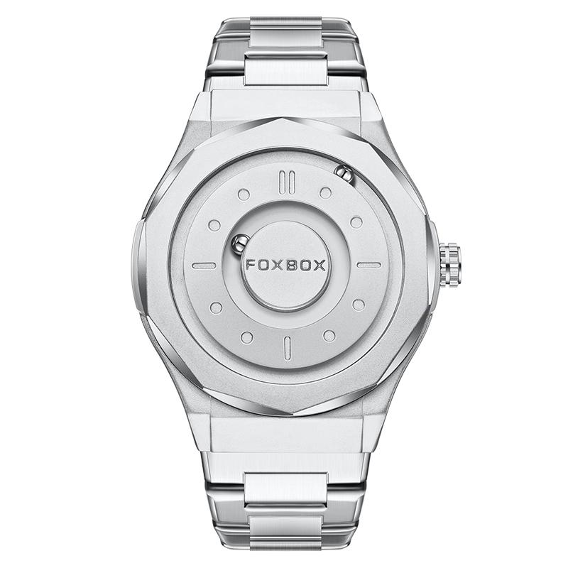LIGE New Magnetic Watch FXOBOX Creative Personality Men's Quartz Watch Fashion cCasual Sports Men's Watch