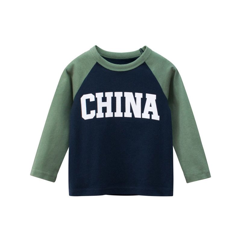 27Kids Spring and Autumn Long-Sleeved Cotton Base Shirt Children's Clothing
