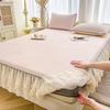 Yuanzu Lace Ice Silk Cooling Mat 3-Piece Bed Skirt Set