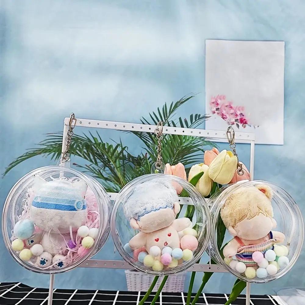 10cm Doll Clear Outdoor Doll Bag Transparent Outdoor Doll Display Bag Plush Doll