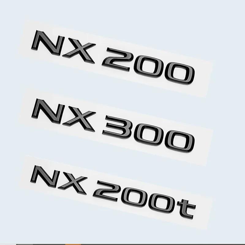 PHL1 3D Glossy Black ABS Letters Emblem Car Trunk Logo Sticker Badge For Lexus NX200 NX300 NX200t NX300h HYBRID Auto Accessories