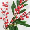 Simulated fruit 3fork blueberry berry branch perfect for home decor offices and New Year decorations made of materials
