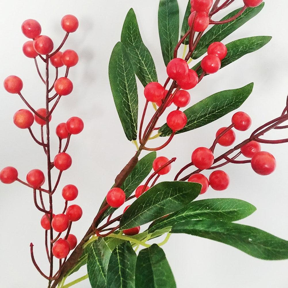 Simulated fruit 3fork blueberry berry branch perfect for home decor offices and New Year decorations made of materials