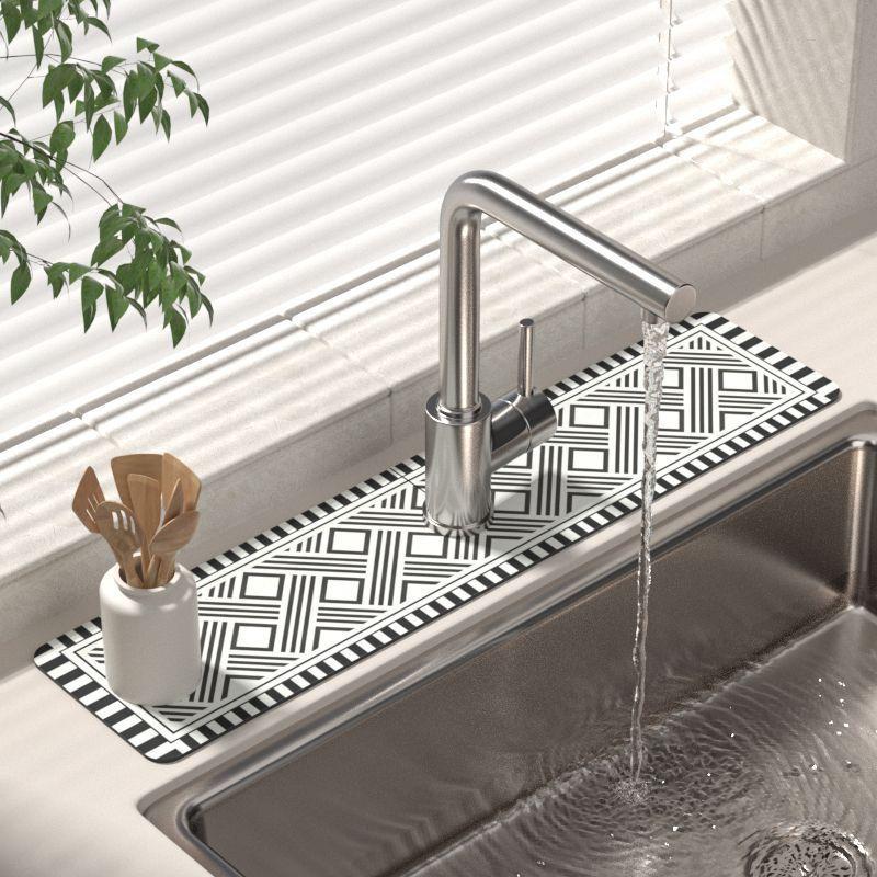Badezimmerarmatur Ablass- und Wasserabsorptionsmatte für Waschbecken und Arbeitsplatten