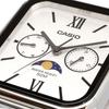 Casio CASIO Standard Moon Phase Analog Men's Watch MTP-M305D-7A2V Metal Band Silver (Overseas Model) [Parallel Import]