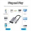 TYPE C To HDMI Adapter 4K USB C USB3.1 Male To HDMI-compatible Female Converter Cable for Laptop IPad Tablet TV MacBook Galaxy