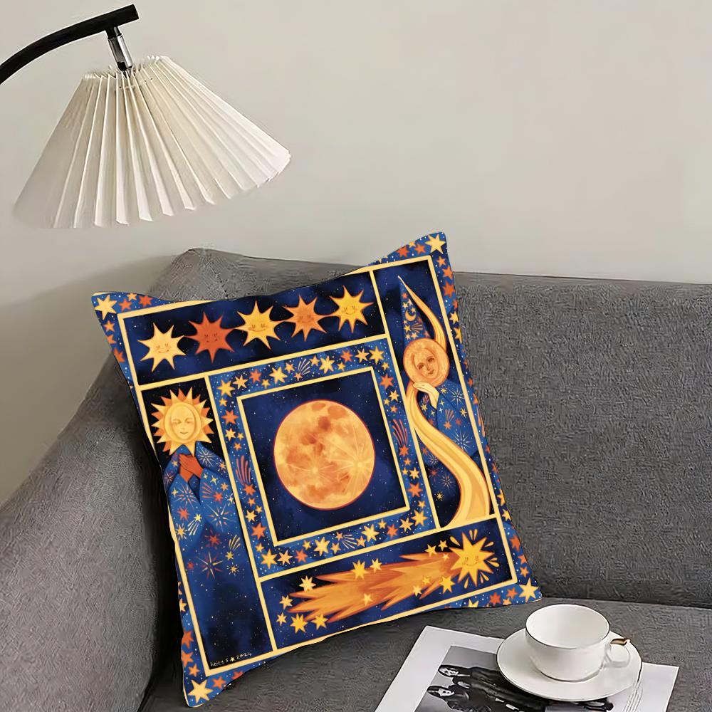 Russian porcelain Cushion Cover Reversible Plush Pillow Cover – For car, sofa, bedroom, perfect as a gift.