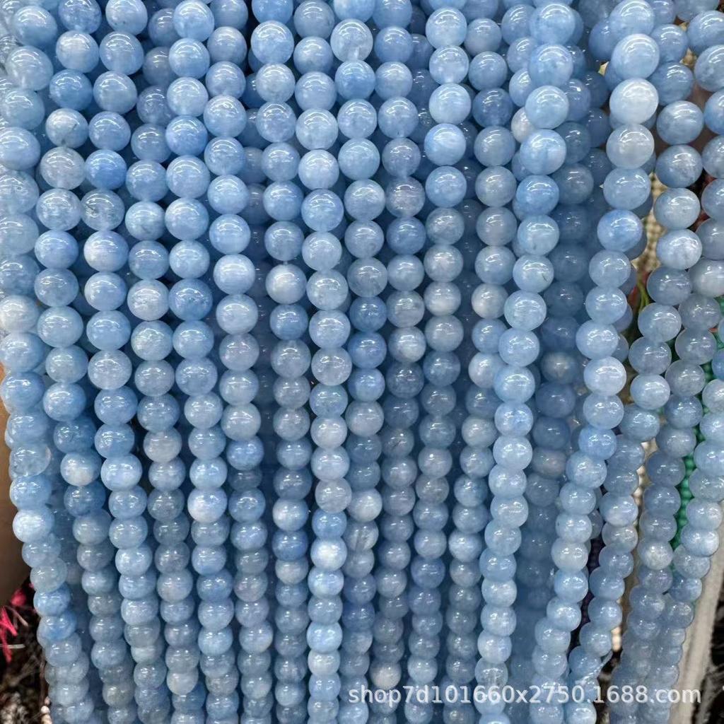 Optimierte aquamarinblaue Rundperlen: Beliebt für DIY-Schmuck und Accessoires
