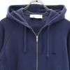 KITSUNE Long Sleeve Sweat Zip Hoodie S Navy Men's Used